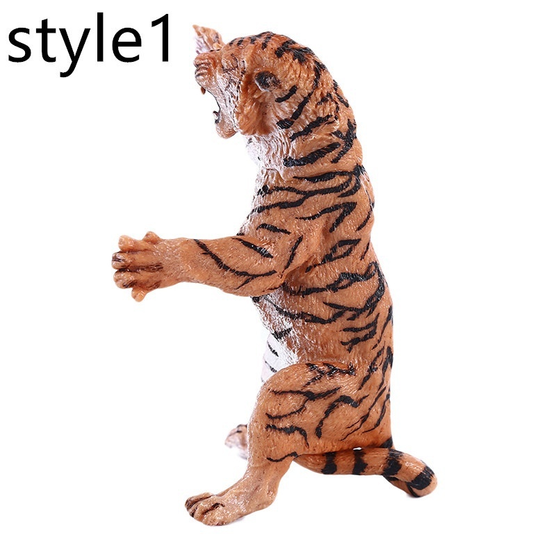 Tiger Animal Model Toy Figurine Model Ornament Toys for Kids Constructor Model Educational Toys