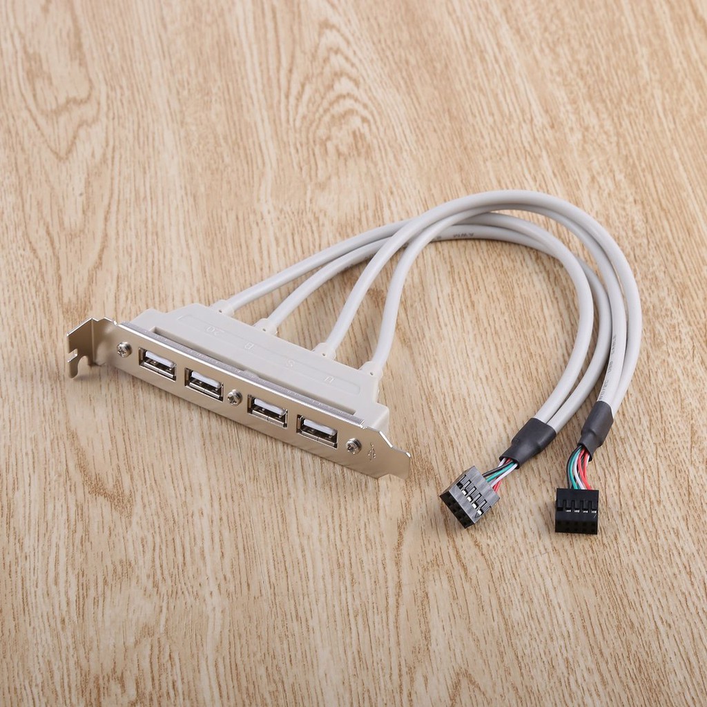 4-Port USB2.0 Motherboard Rear Panel Expansion Bracket Host Adapter | BigBuy360 - bigbuy360.vn