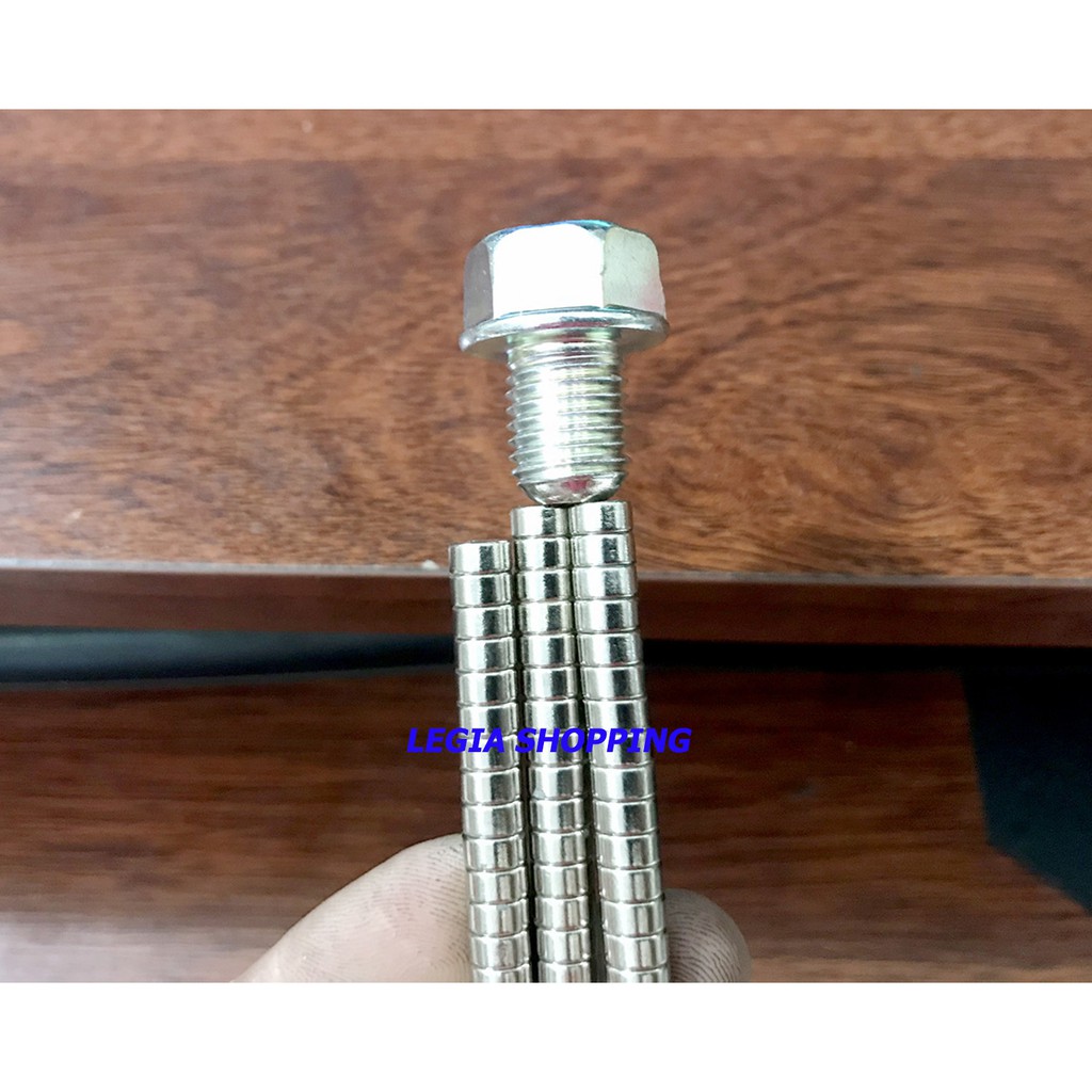 Nam châm ốc xã nhớt xe máy 6 x 3 mm hút mạnh