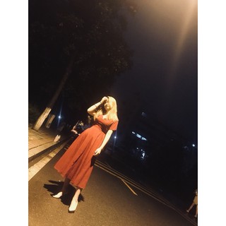 ORDER Váy hở lưng vintage ảnh thật+ feedback