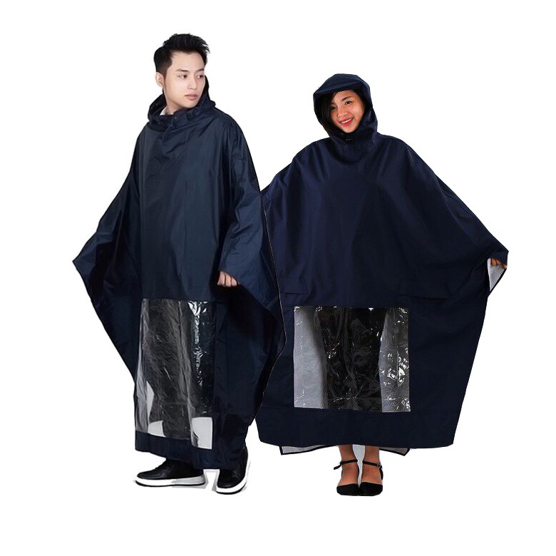 Áo mưa vải dù siêu bền - Áo mưa vải dù tổ có kiếng một đầu