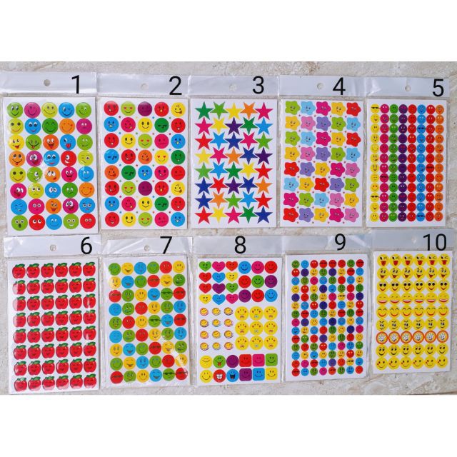 Sticker nhiều mẫu, trang trí