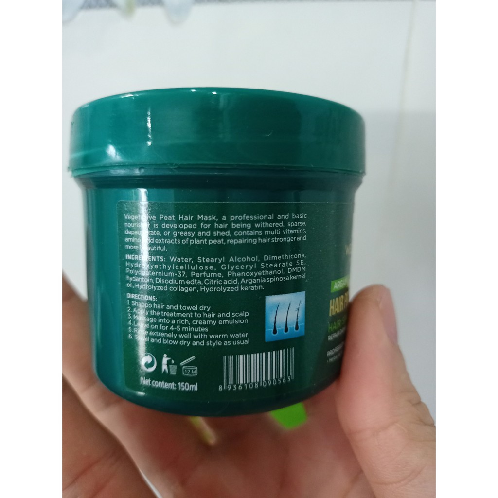 Dầu hấp phục hồi tóc hư tổn Wellmate hair protein cream mini size 150ml