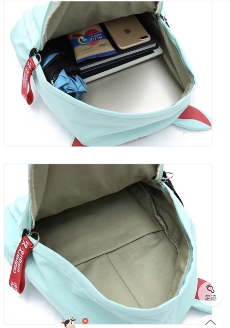 Balo đi học vải dù , balo mèo xinh xắn