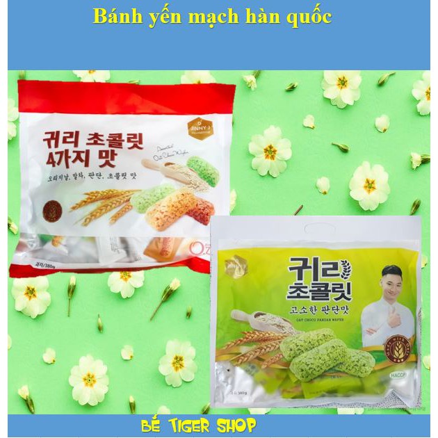 Bánh yến mạch hàn quốc 4 vị