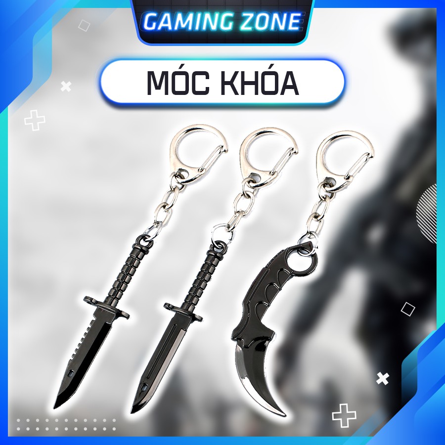 Móc khóa CSGO hình M9 Bayonet / Karambit - Hợp kim không gỉ - Sơn tĩnh điện cực bền