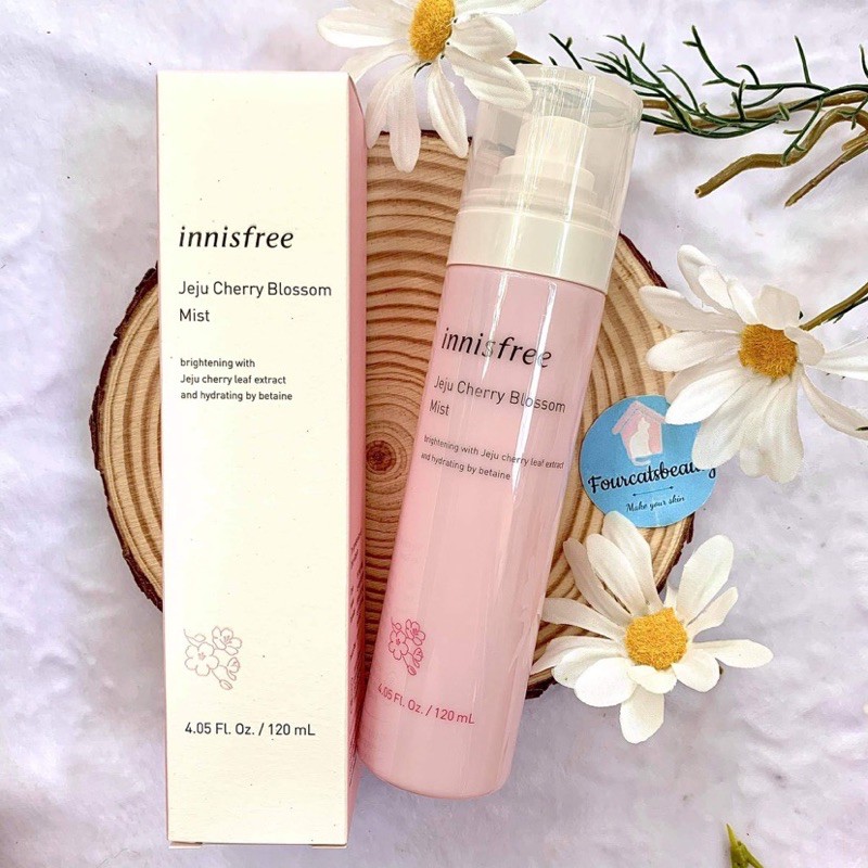 Xịt Khoáng Làm Sáng Da, Dưỡng Ẩm Chiết Xuất Hoa Anh Đào Innisfree Jeju Cherry Blossom Mist 120ml | BigBuy360 - bigbuy360.vn