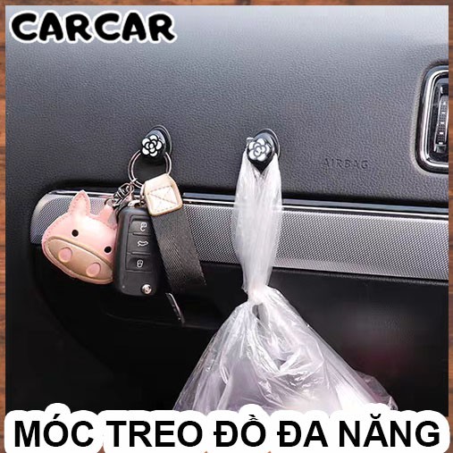 Set 2 móc treo đồ đa năng dạng dính hình hoạt hình dễ thương