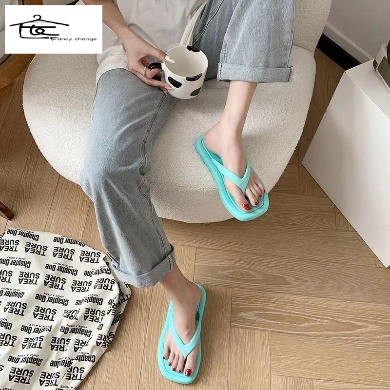 Dép Đế Bằng Phong Cách Hàn Quốc Thời Trang Mùa Hè Cho Nữ