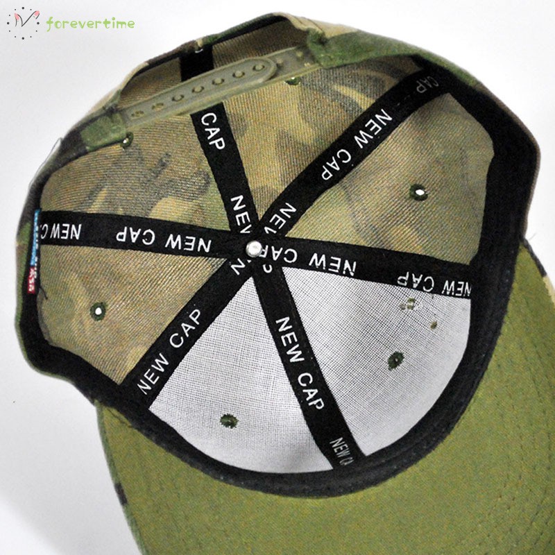 ☞mũ☜ Men Women Baseball Cap Snapback Hat Hip Hop Hat Flat Brim Camouflage Hat Fashion Street Dance Cap for Hiking Camping