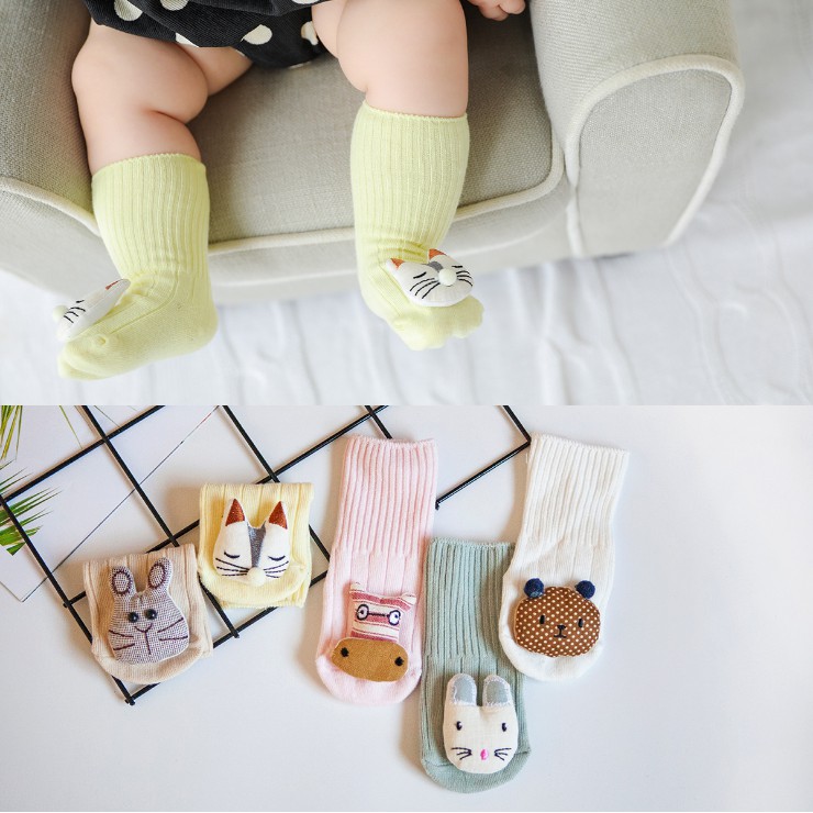 Tất hộp hình thú 3D dáng yêu cho bé