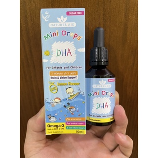 DHA Drops (dạng nhỏ giọt), 50ml, Cho Bé Từ 3 Tháng Đến 5 Tuổi, mẫu mới