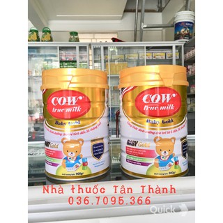 Chính hãng sữa Cow true milk Baby gold đạt chuẩn Bộ y tế Hộp 900g