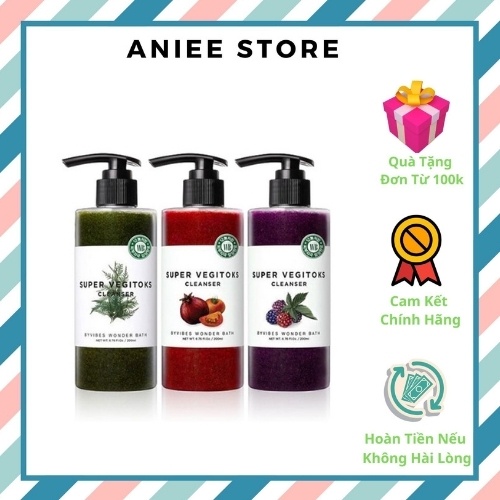 Sữa Rửa Mặt Thải Độc Rau Củ Super Vegitoks Cleanser 300ml