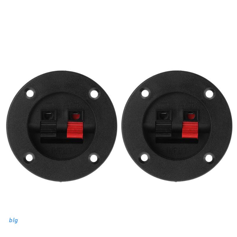 Set 2 Đầu Nối Dây Cáp Âm Thanh Dạng Kẹp Màu Vàng Đen Chuyên Dụng Cho Loa Subwoofer