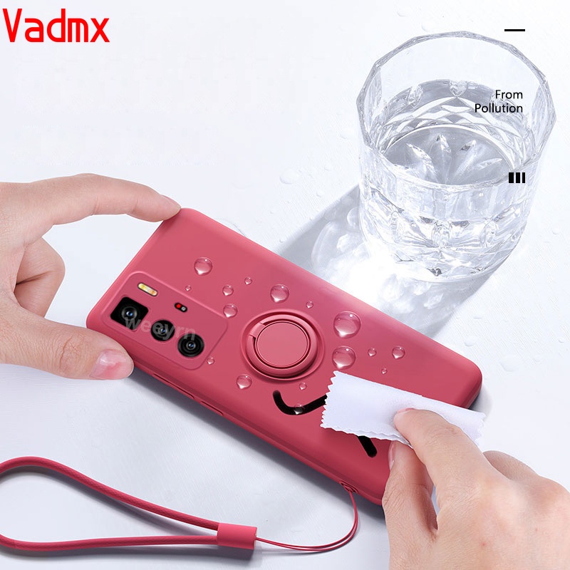 Ốp Điện Thoại Silicon Có Giá Đỡ Từ Tính Bảo Vệ Camera Cho Xiaomi Redmi 9 9A 9C Note 8 Pro