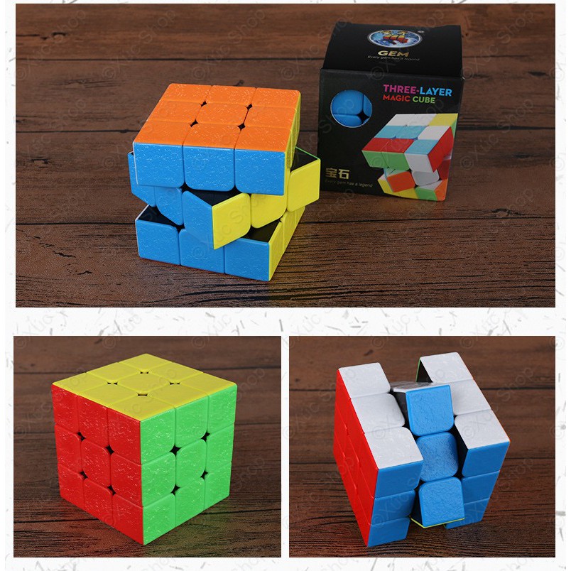 Rubik 3x3 không viền ❤️ Shengshou Gem ❤️ 3x3x3