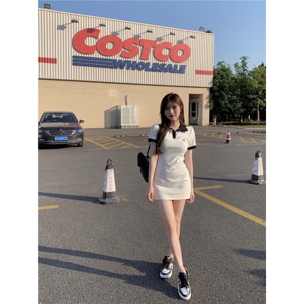 [Jamela] Váy POLO thêu hoạ tiết Dáng Ôm Body phối viền cao cấp | BigBuy360 - bigbuy360.vn