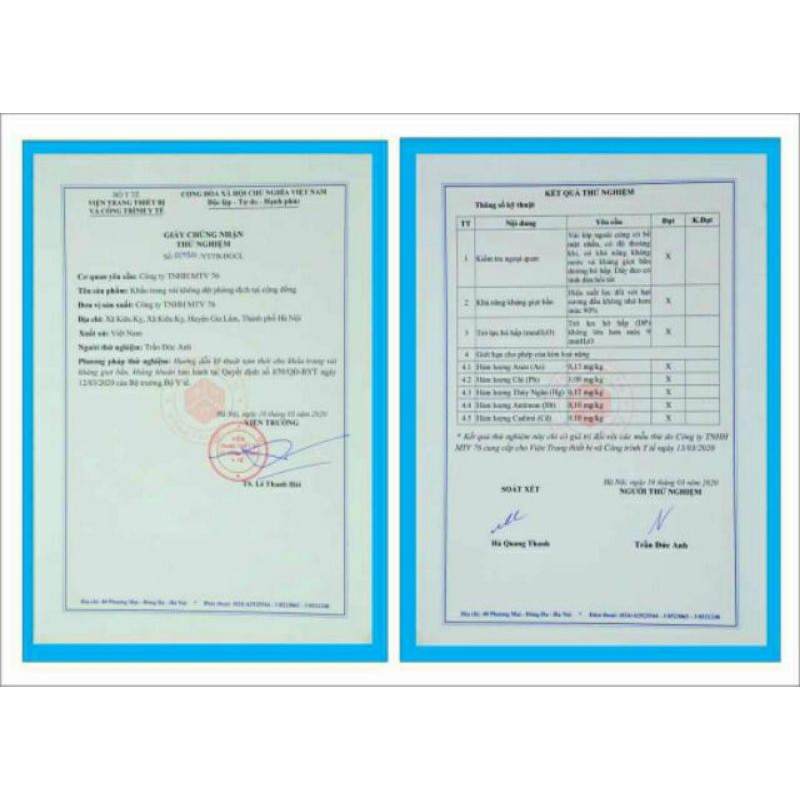 Sét 50 Khẩu trang Quốc Phòng 4 lớp, vải không dệt, tái sử dụng