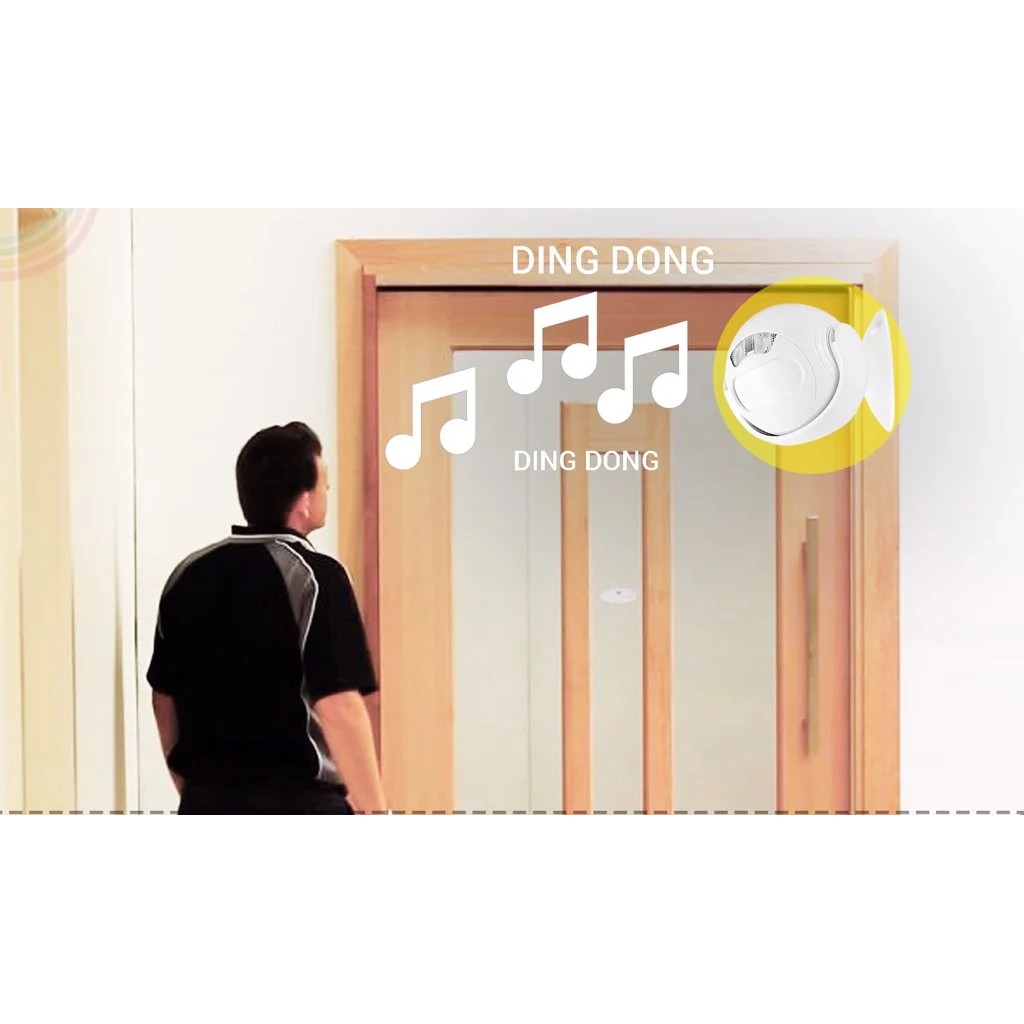 Chuông Báo Khách, Báo Trộm Hồng Ngoại Chính Hãng P23MP3