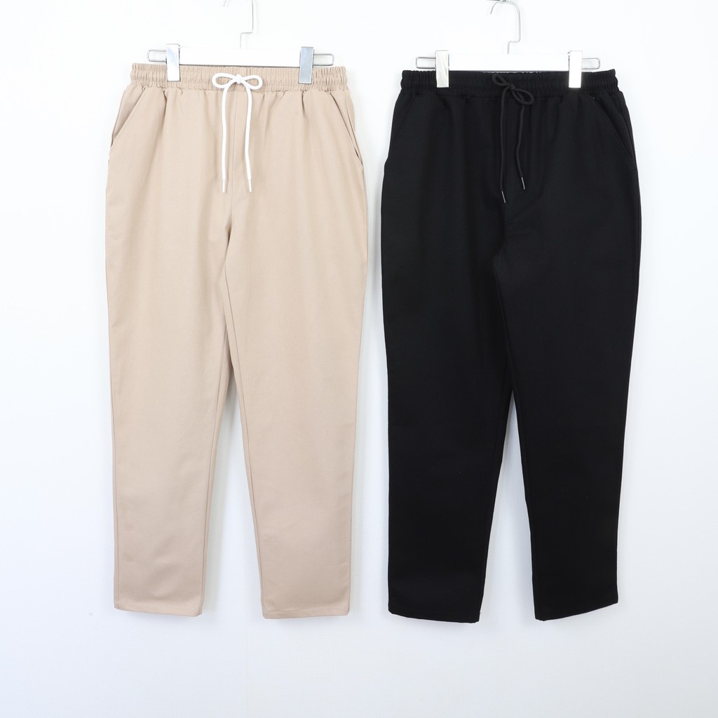 Quần Baggy Kaki unisex Basic nam nữ cạp chun ống rộng phong cách Hàn Quốc ulzzang QKK00 | BigBuy360 - bigbuy360.vn