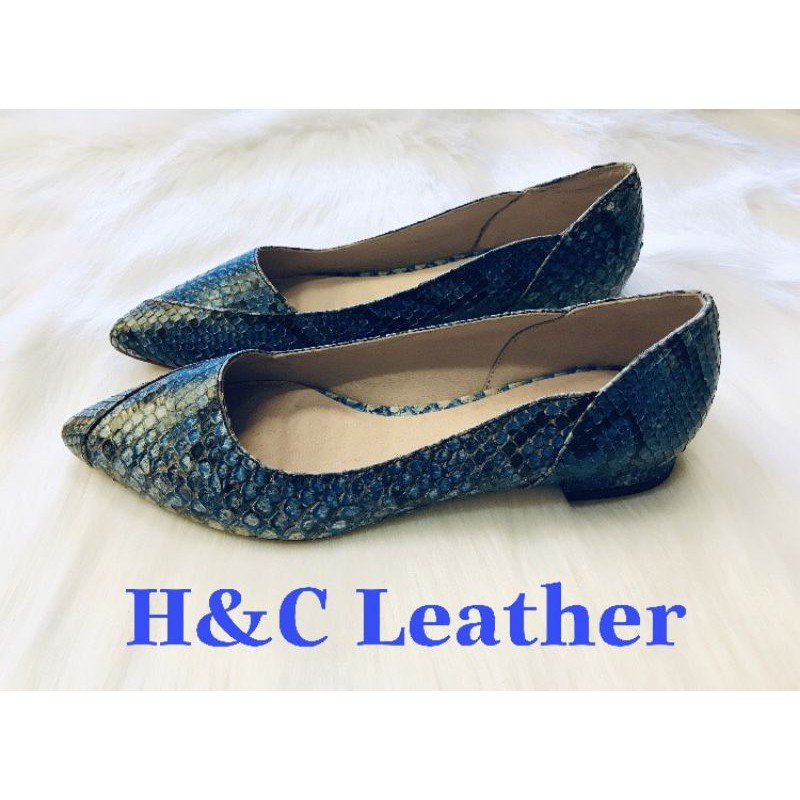 Giày nữ búp bê da trăn thật 100%