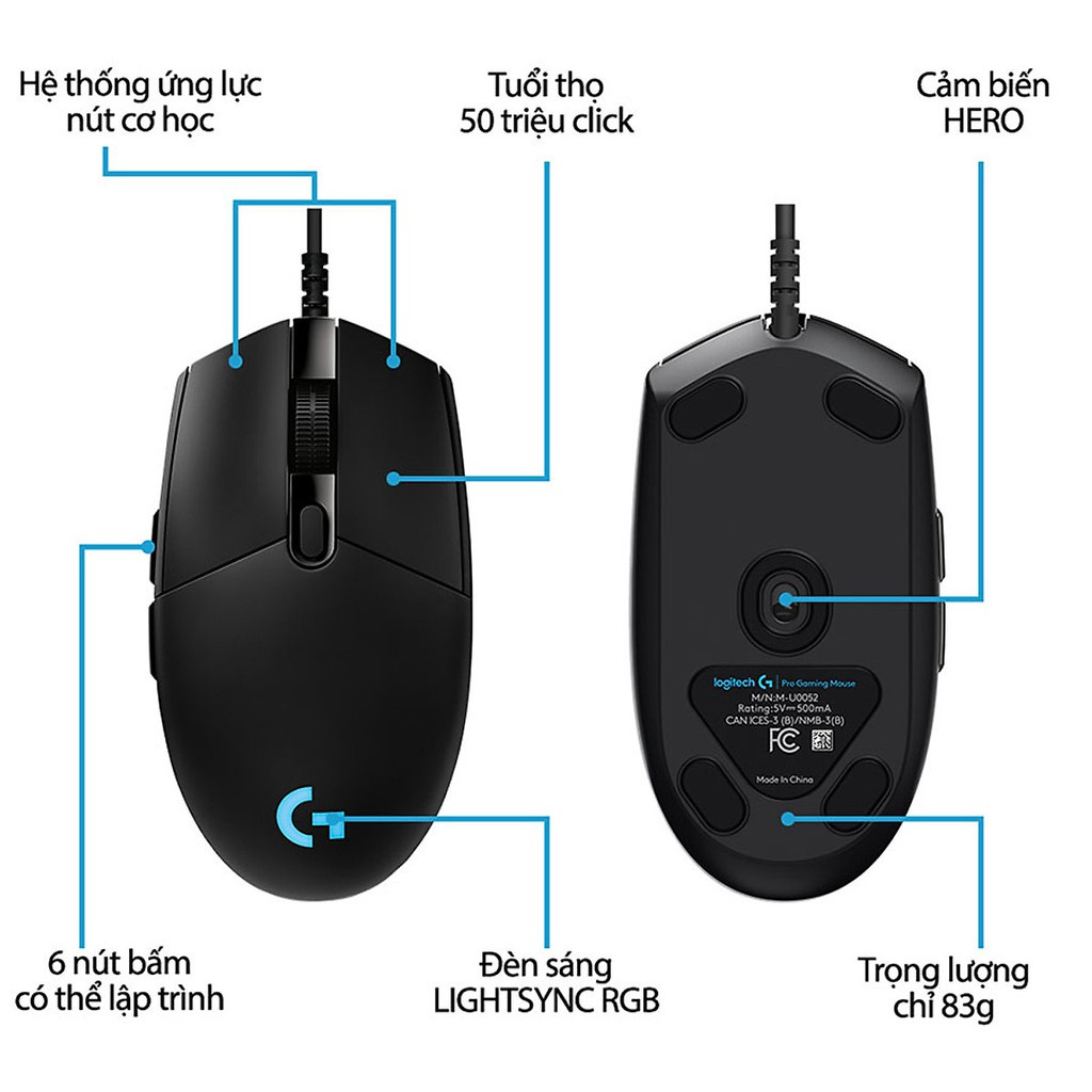 Chuột game Logitech G PRO Hero (Pro Gaming Mouse)