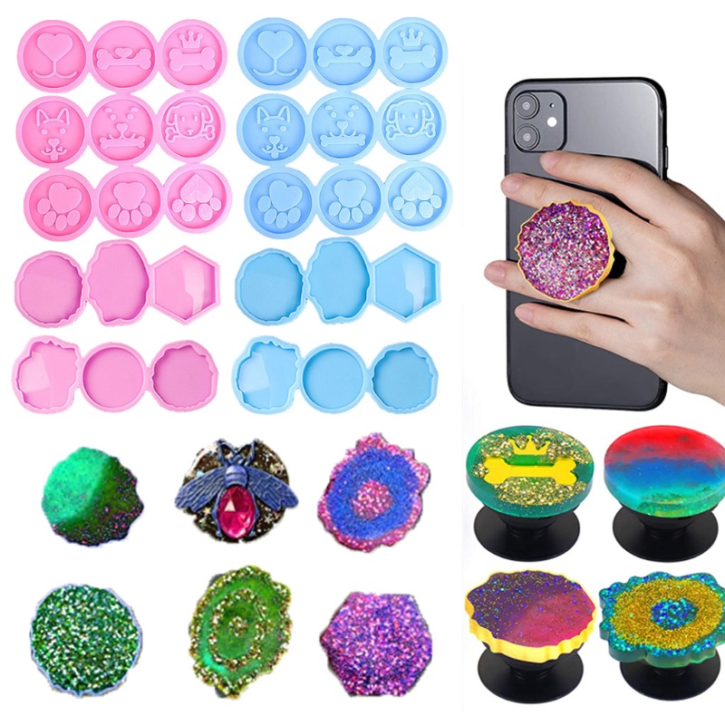 Khuôn Silicone 15 Ngăn Làm Đế Đỡ Điện Thoại Tiện Dụng