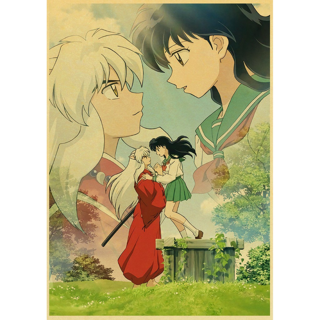Poster Anime Inuyasha Phong Cách Retro
