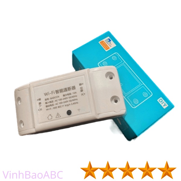Công Tắc Thông Minh Sonoff Basic - Hỗ trợ điều khiển qua điện thoại, giọng nói ( Alexa , Google Home)