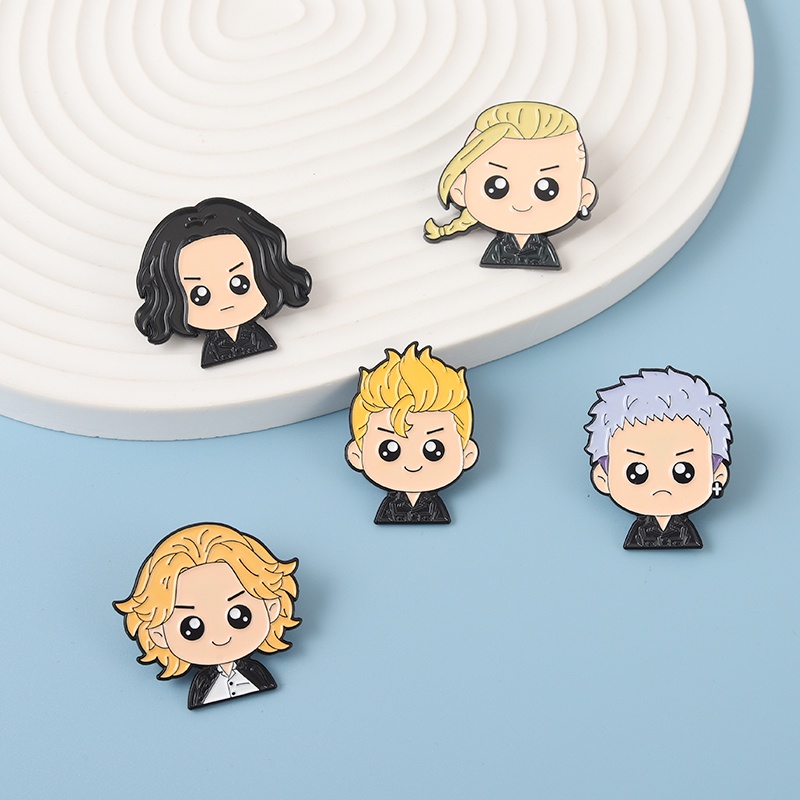Ghim Cài Áo Bằng Kim Loại Họa Tiết Hoạt Hình Dễ Thương Bắt Mắt