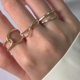 Nhẫn mạ vàng phong cách Hàn Quốc HiEvelyn Accessories