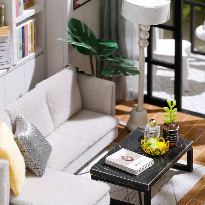Mô hình Nhà Búp Bê DIY Cuteroom - PHÒNG KHÁCH SANG TRỌNG  - QT005