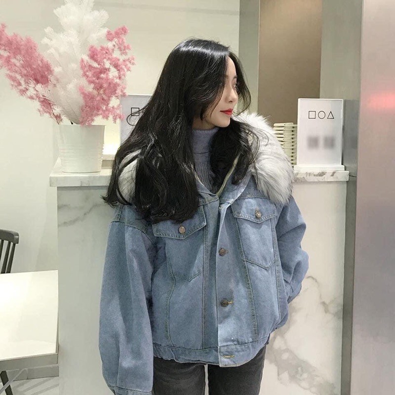 Áo khoác bò mũ lông vợt sale giá sốc | BigBuy360 - bigbuy360.vn