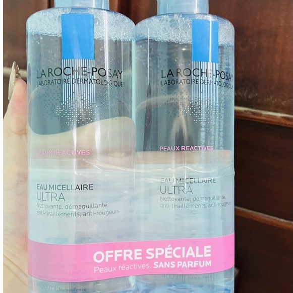 Nước Tẩy Trang La Roche-Posay Cho Da Mụn Nhạy Cảm Peaux Reactives Eau Micellaire Pháp Chai 400ml