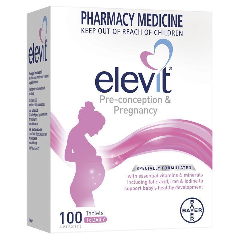 [Tách lẻ vỉ] Elevit bổ sung folic, vitamin khoáng chất cho phụ nữ mang thai, đang mang thai