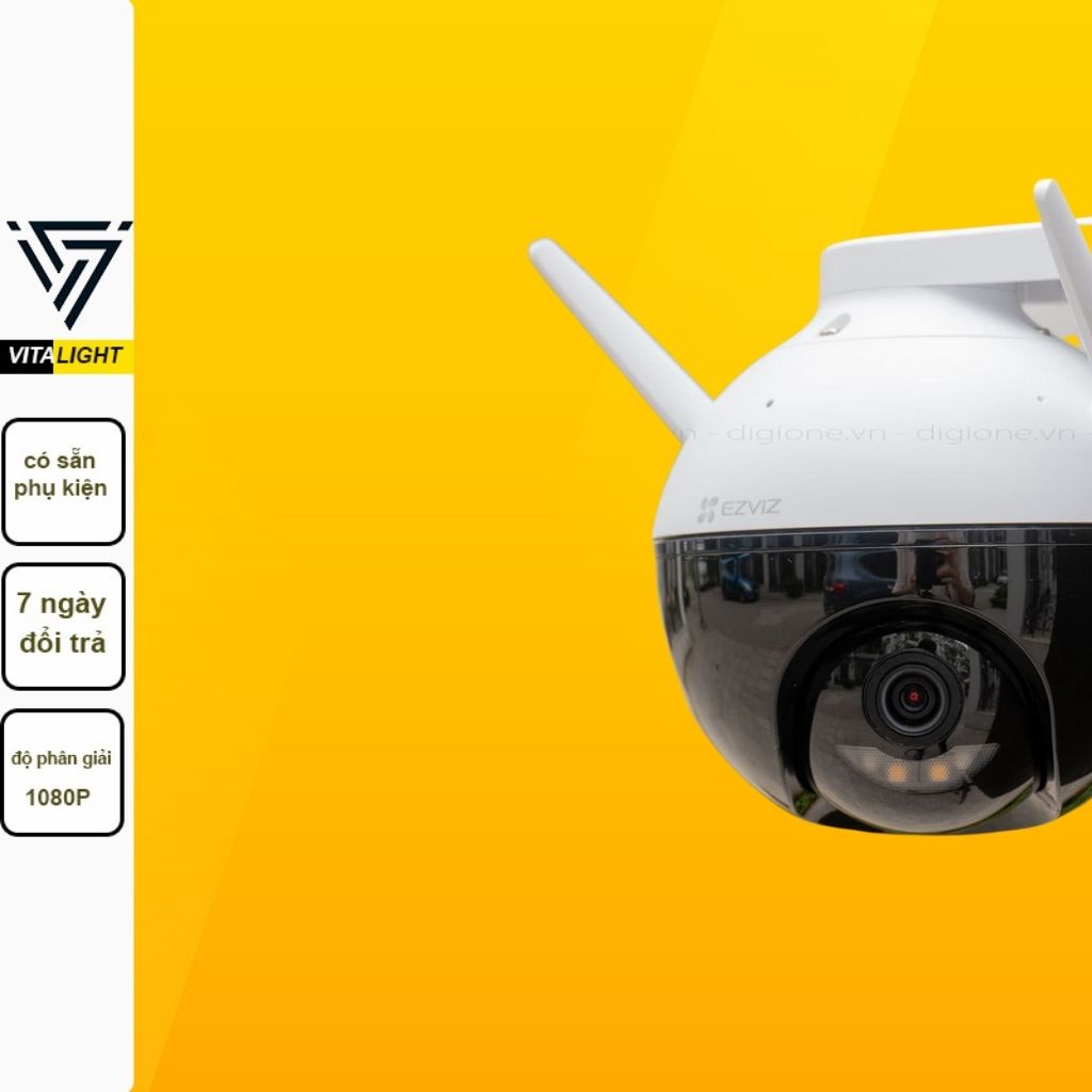 Camera IP Wifi Ezviz C8C Full HD 1080p (Có màu ban đêm), báo động về điện thoại VITALIGHT