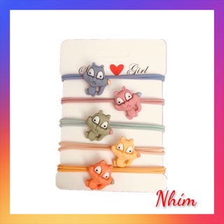 [Hàng đẹp] Dây chun cột tóc con sóc dễ thương ⚡️ chun buộc tóc Hàn Quốc