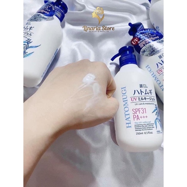 Sữa Dưỡng Thể Trắng Da Chống Nắng HATOMUGI SPF31 PA+++ 250ml | BigBuy360 - bigbuy360.vn