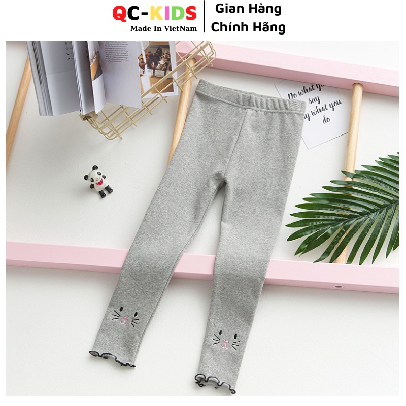 Quần legging bé gái dài xuất dư 1 tuổi đến 5 tuổi QC-KIDS LG01