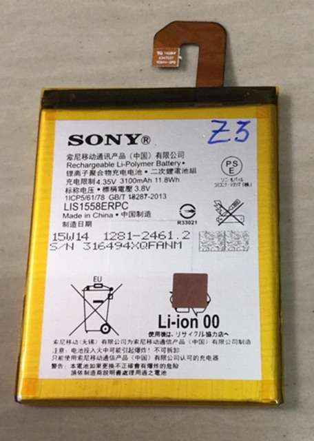 Pin sony Z3 zin