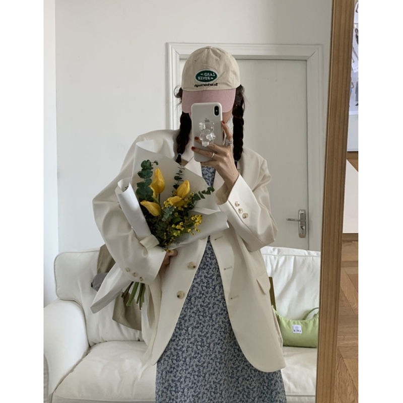 Đầm Hai Dây Ôm Eo In Họa Tiết Hoa Nhỏ Phong Cách Pháp Cổ Điển Thời Trang Cho Nữ