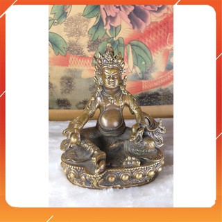 Tượng Phật Hoàng Thần Tài  Đồng Trơn - Kích thước 15Cm