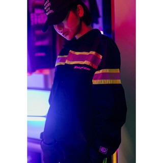 REFLECTIVE SHIRT IN BLACK/NEON - [SMAKER]
