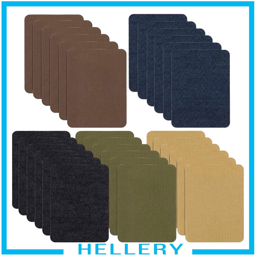 [HelleryVN] Miếng Dán Ủi Lên Áo Khoác Denim / Đầu Gối / Khuỷu Tay Bằng Cotton Sửa