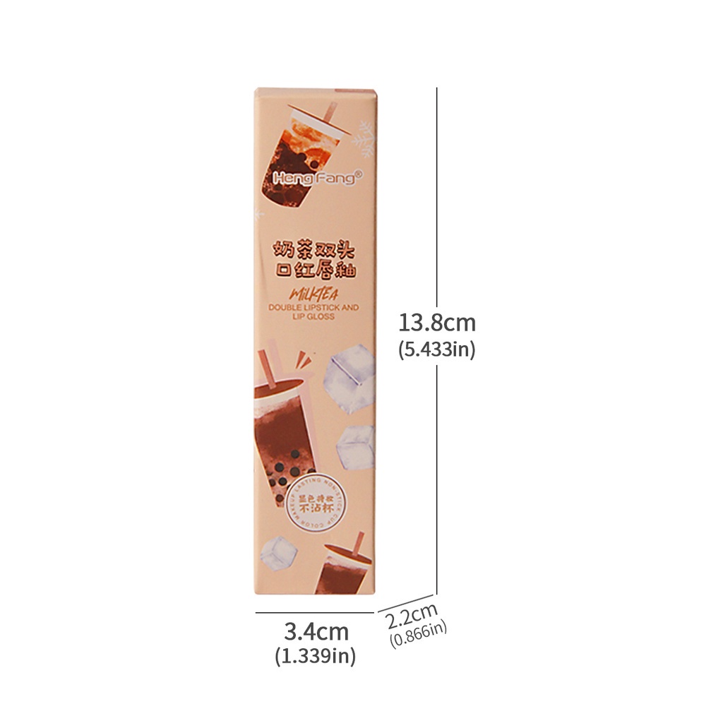 Son môi HengFang không dính cốc chống nước 2 trong 1 3.5g H9433
