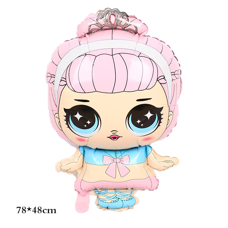 Bong Bóng Hình Búp Bê Lớn Trang Trí Tiệc Sinh Nhật Độc Đáo