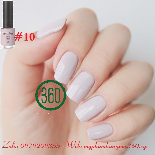 Sơn móng tay Innisfree Green Nail #10 - màu 10 (6ml)