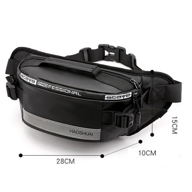 Túi Đeo Chéo Nam, Túi Bao Tử Vải Bóng Chống Nước, Nhiều Ngăn Tiện Dụng Cá Tính TC68 | BigBuy360 - bigbuy360.vn