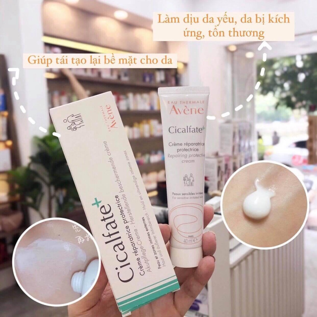 Kem dưỡng phục hồi Avene Cicalfate, làm lành sẹo và cấp ẩm cho da Avene Cicalfate Restorative Skin Cream 40ml